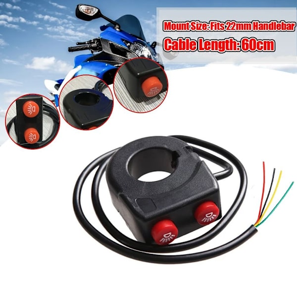 2 stk motorcykelkombinationsafbryder Moto Light Controller B B B