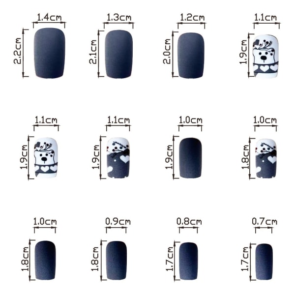 Franska Fake Nails False Nail SD-18 SD-18 SD-18