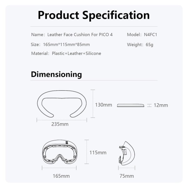 VR Face Pad VR Face Pude 1 1 1