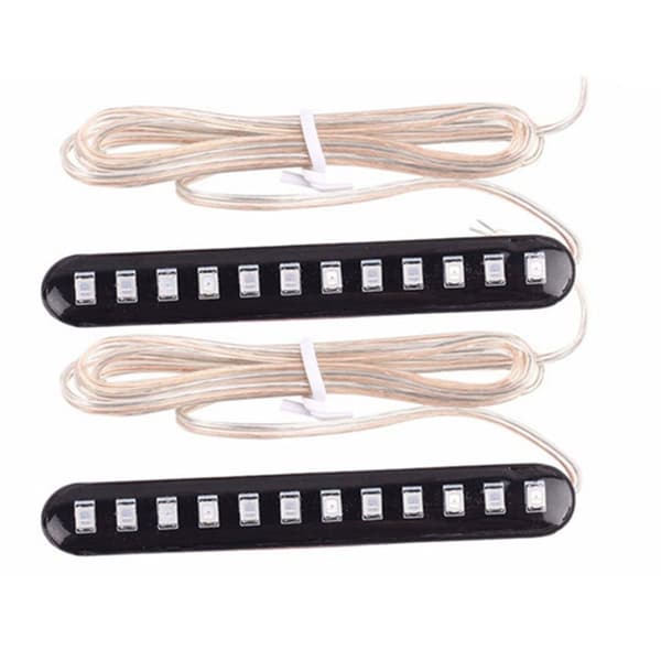 2 STK Motorcykel Blinklys LED Lysstriber Nummerplade