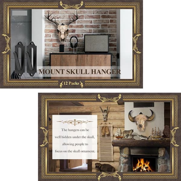 12 kpl Deer Skull Mount Skull Mount Ripustin Skull Ripustin