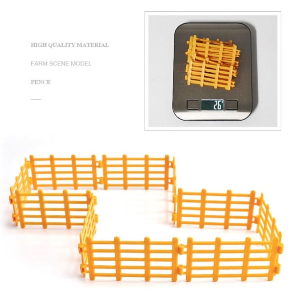 10/20ST Simulerad gårdsstängsel Set Faux Wood Staket 5-10ST 5-10pcs