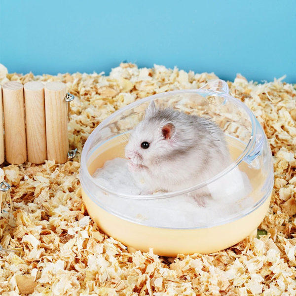 Hamster Sand Bad Container Hamster Sand Bad Box VIT White
