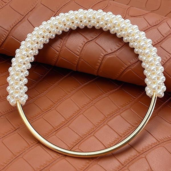 Pearl Bag Håndtak Håndveske Håndtak HVIT white