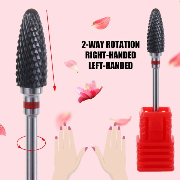 Sliphuvud Tungsten Stål Nagelborr Set