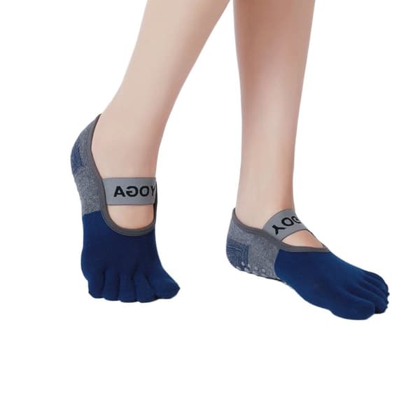 Joogasukat Five Toe Socks NAVY Navy