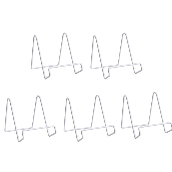 5pack Tallriksställ Bildramsställ VIT STOR WHITE LARGE