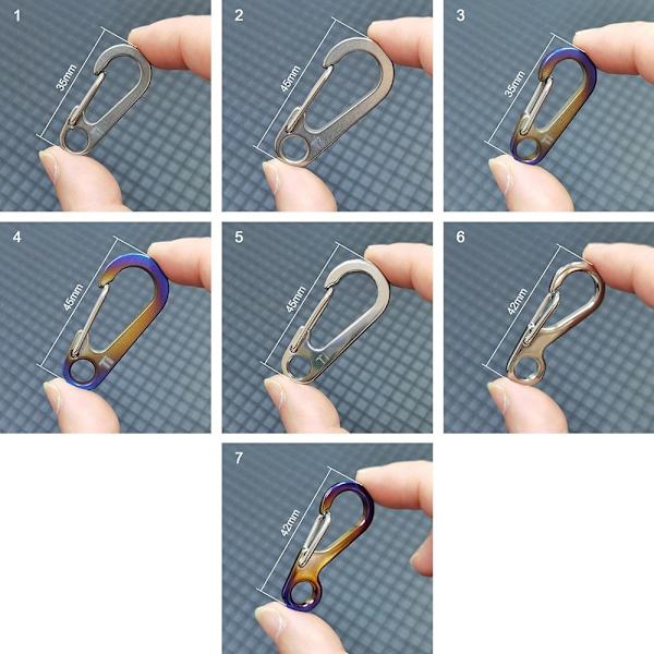 D Karbinhake D-Ring Nyckelring 1 1 1