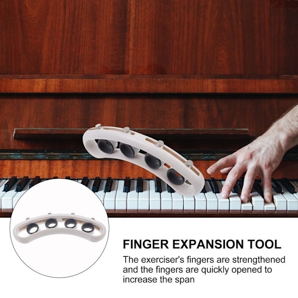 Kitaran sormenlaajennus Piano Finger Stretcher VALKOINEN White