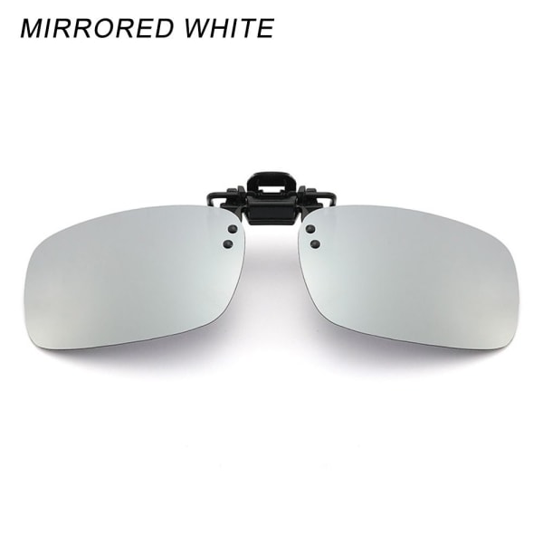 Clip-on solbriller Polariseret MIRRORED WHITE MIRRORED WHITE Mirrored White