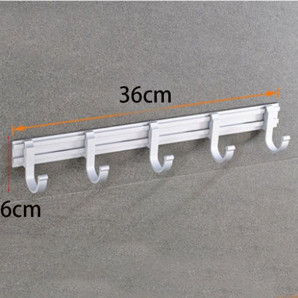 2 stk Veggkroker Knagstativ Veggfeste Kroker for oppheng Silver 2 Pcs-2 Pcs