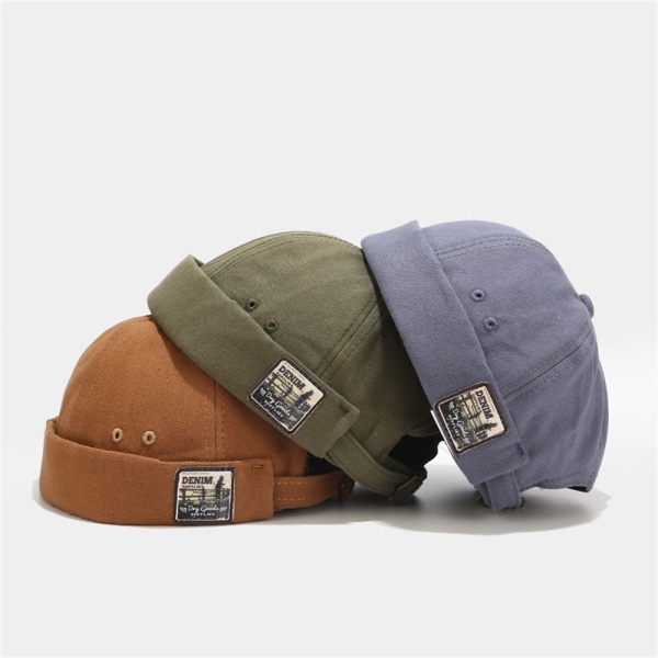 Menn Docker Cap Retro Dome Melon CAMEL Camel