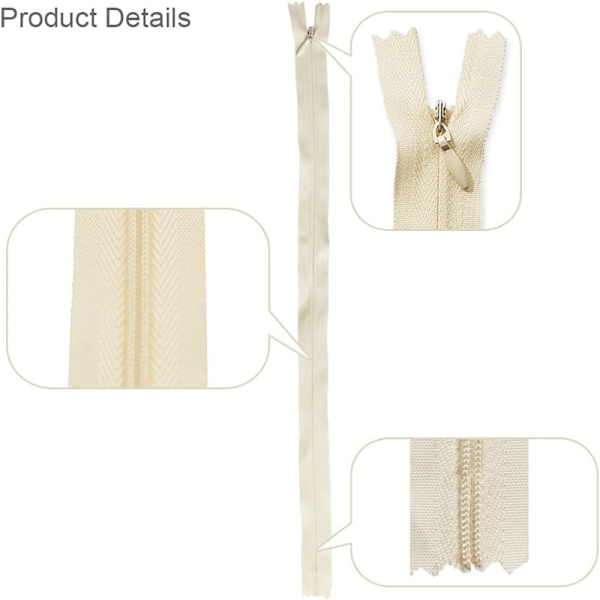 Osynlig dragkedja sömnad Beige, Tillbehör