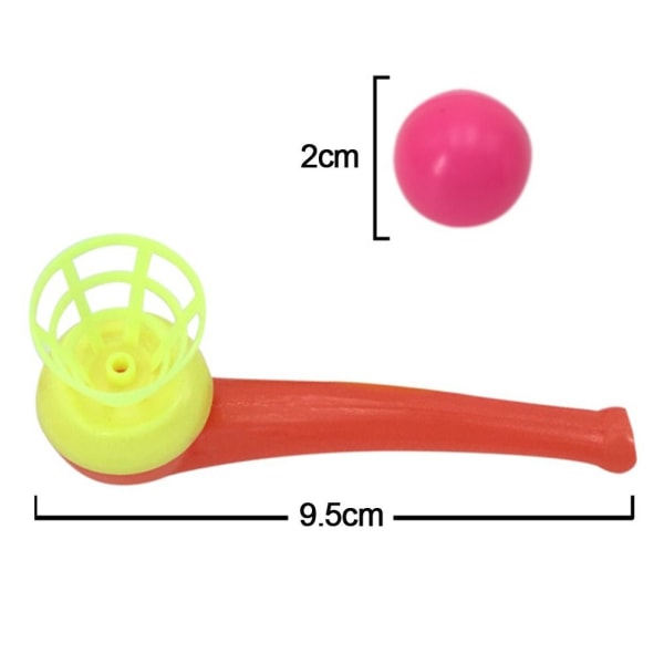 10 stk Rørblåsende ball Balansetrening Pedagogiske leker Color Random