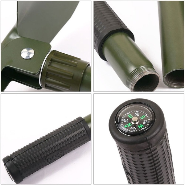 Militär fällbar spade Survival Spade Multifunktionsverktyg black