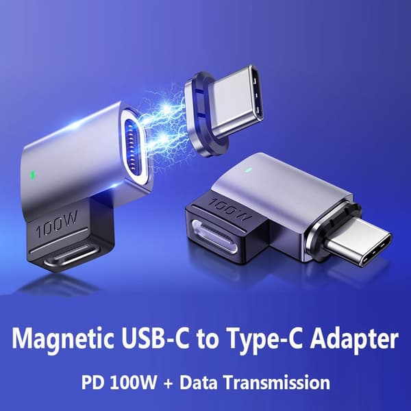 USB C - Type C -sovitin magneettinen SUORA SUORA Straight