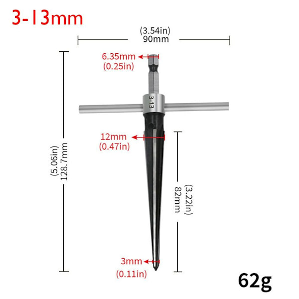 Taper Reamer Chamf Reamer 3-13MM 3-13MM 3-13mm