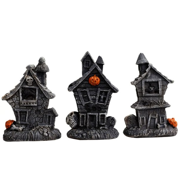 Halloween Haunted House Resin House B B B