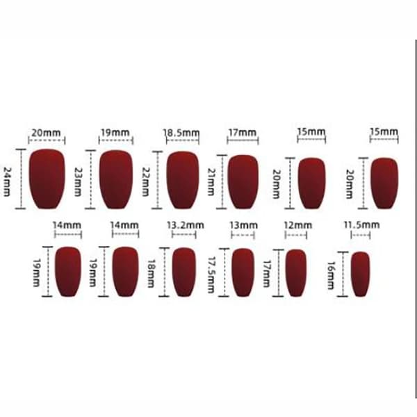 24st White Gradient False Nails French Style Nails Tryck på