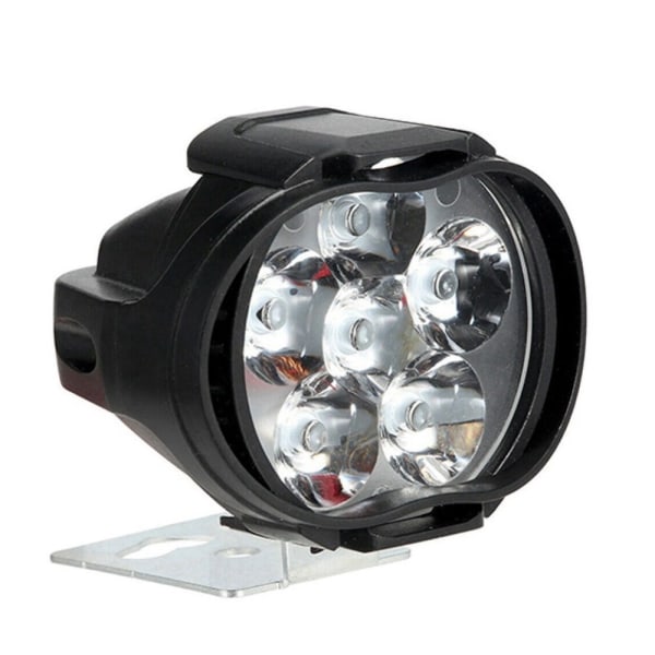 2stk 6 LED Hovedlykt Motorsykkel Kjøre Spotlight Hovedlykt