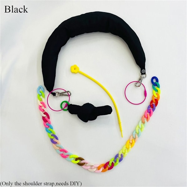 Skuldertaske Rem Taske Erstatningsstrop SORT black