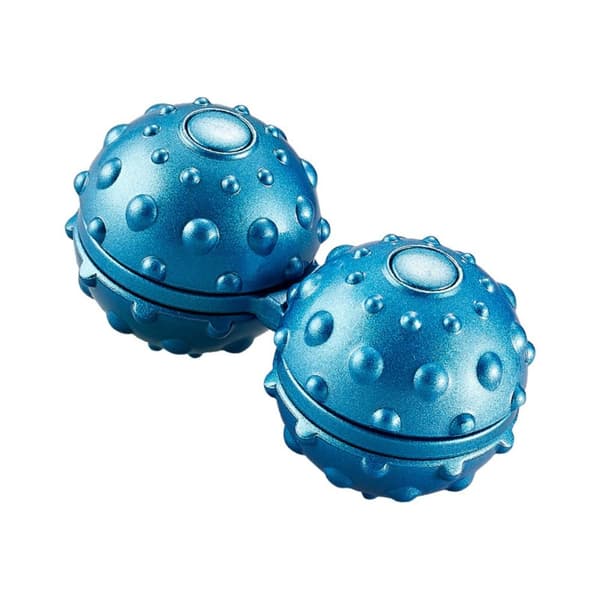 Integrert massasjeball 3D Gravity reddik fingertupp leketøy Black-2Ball