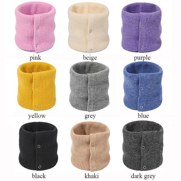Strikket Neck Gaiter Neck Warmer LILLA purple