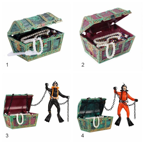 Fisketankdekoration Skattejagt 1 1 1