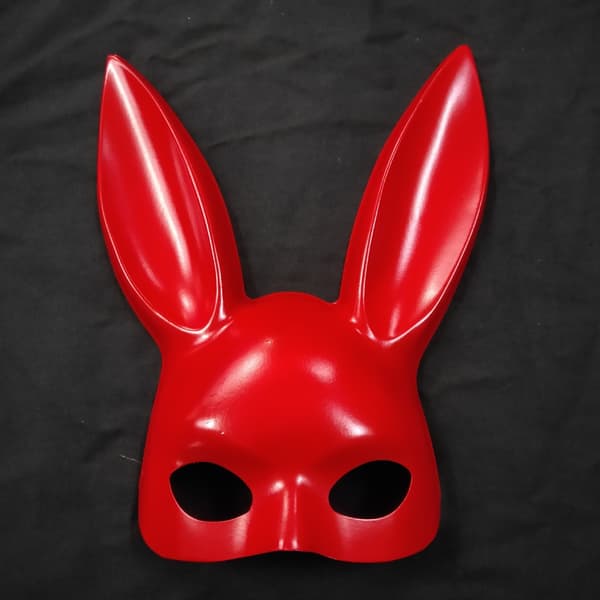 Bunny Mask Face Pitkä MUSTA black