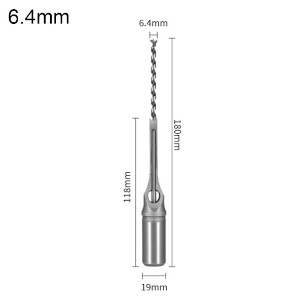 Neliömäinen reikäporanterä puuntyöstötyökalu 6,4 mm 6.4mm