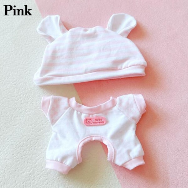 Nya Söta Kläder 20cm Doll Pyjamas ROSA Pink