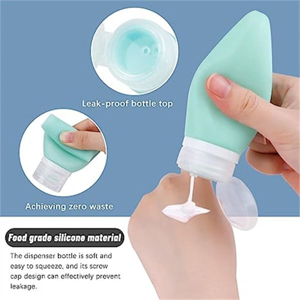 Rejsetoiletflasker Kosmetiske opbevaringsbeholdere GRØN 90ML Green 90ml-90ml