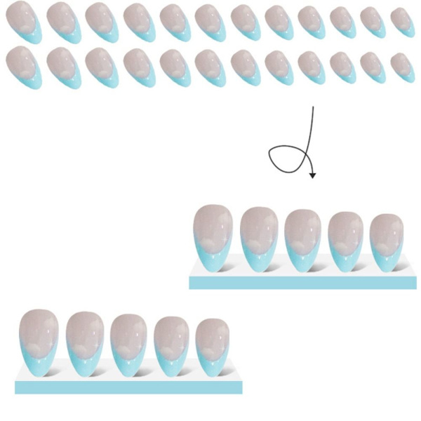 False Nails Long Almond 2 2 2