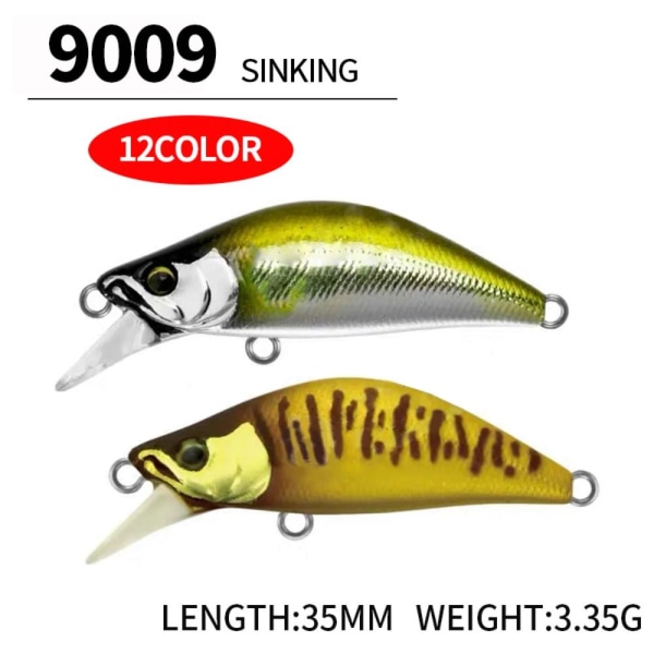 2kpl Mini Fishing Bait VIB uppoava viehe F F F