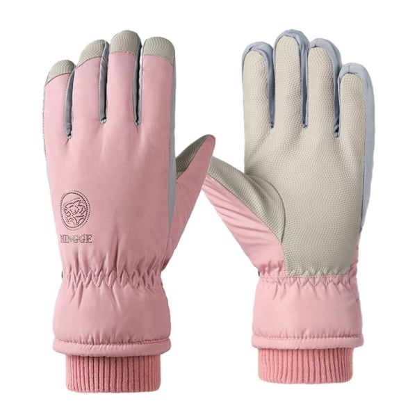 Kvinder Plys Handsker Snowboard Ski Handsker LYS PINK light pink