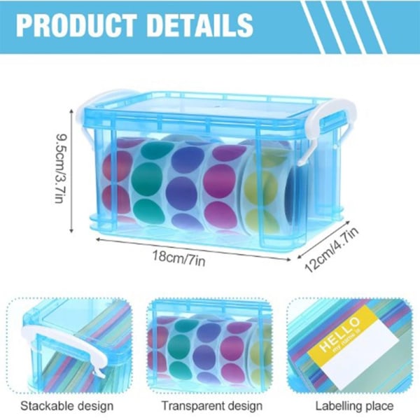 Plast Transparent Opbevaringsboks Indekskort Box Plast Flash