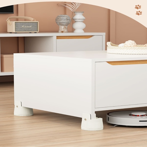 Sengemøbler Risers Anti Vibration Pads APRIKOSBREDDE 1-50MM Apricot Width 1-50mm-Width 1-50mm