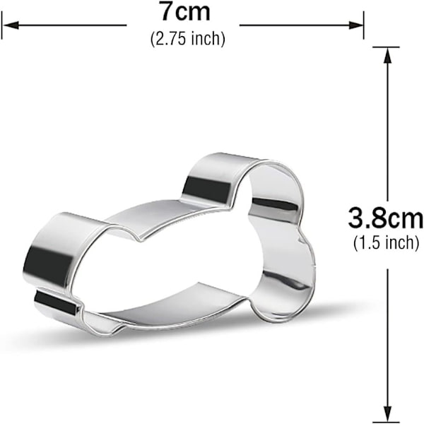 4 stk Kiksforme i rustfrit stål Creative Cookie Cutters SET