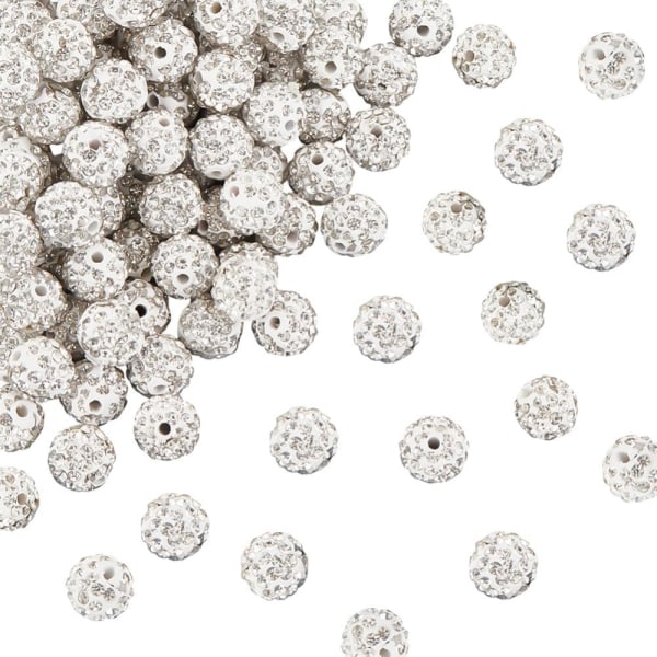 100 stk Rhinestone Beads Clay Beads Polymer Crystal Beads