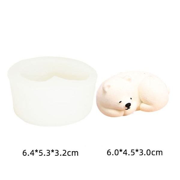 Polar Bear Candle Form 3D Art Wax Form 1 1 1