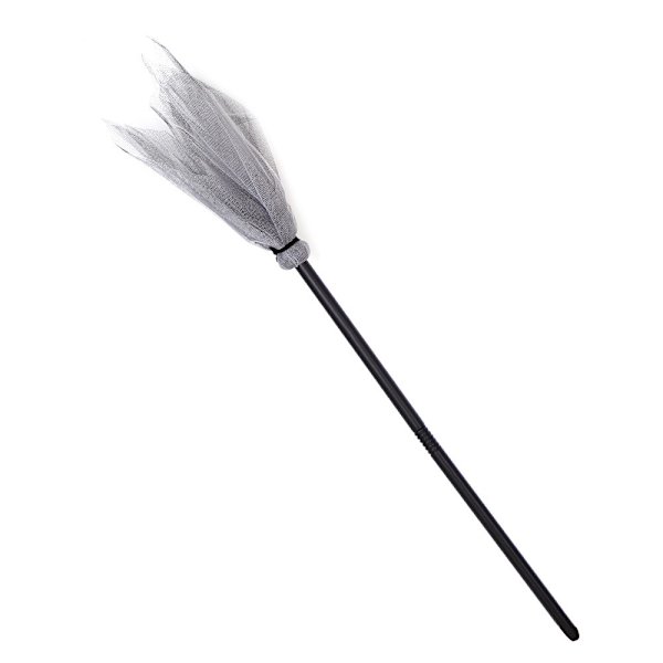 Witch Broom Kids Cosplay Flying GRÅ Grey