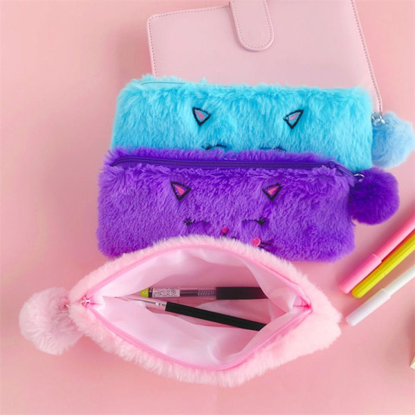 Pehmo Kitten Case Kynälaukku VILLA Purple