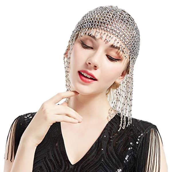 Magedanslue Beaded Hode Cap GULL GULL Gold