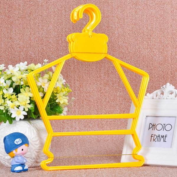 5 STK Babytøjsbøjle i ét stykke tøjstativ GUL 5 STK 5 STK Yellow 5pcs-5pcs