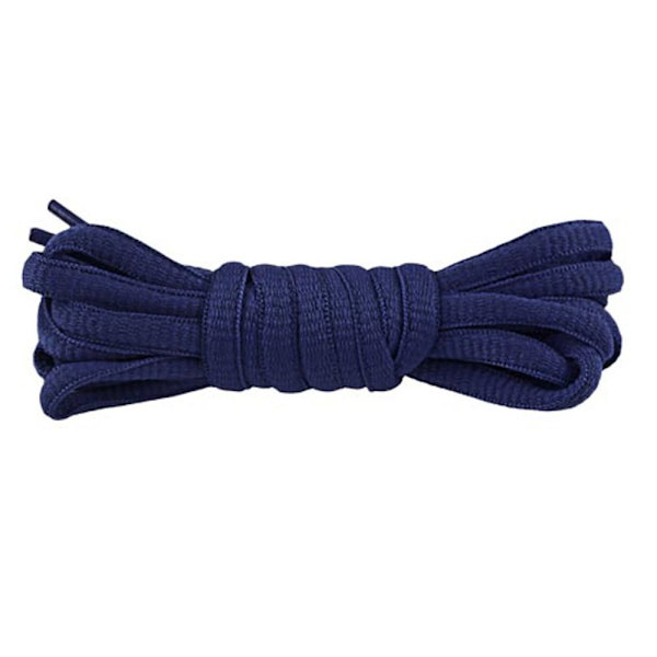 8 Par 120CM Ovale Snørebånd Støvler Snørebånd MARINEBLÅ Navy blue