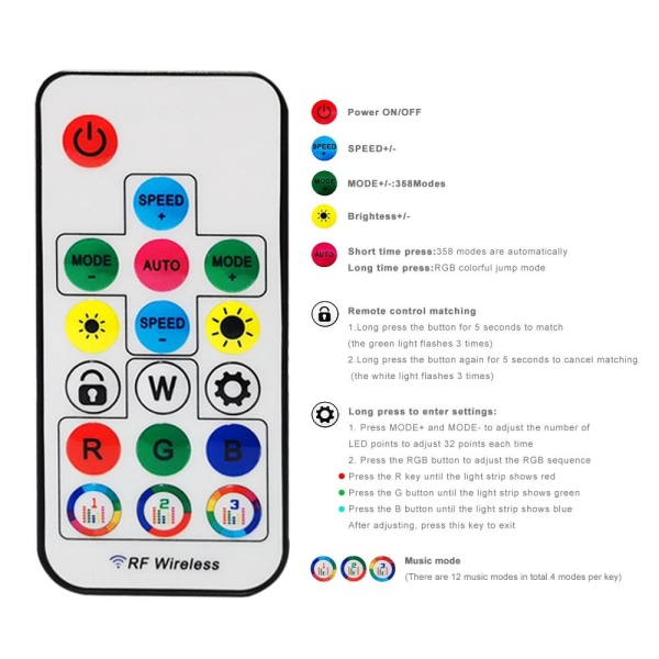 Music Led Controller RGB Led Strip Light DC DC DC