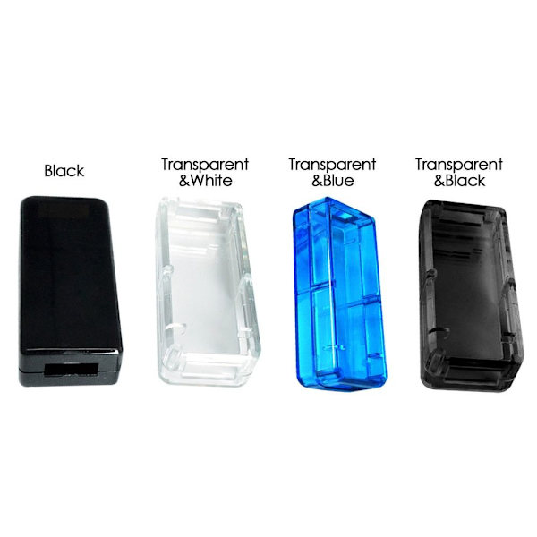 Elektronisk projektboks vandtæt dækselprojekt Transparent&Black