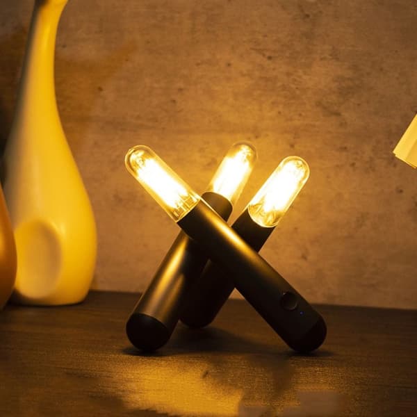 Led Nattlys Campinglampe LYS LYS LYS LYS Candle light