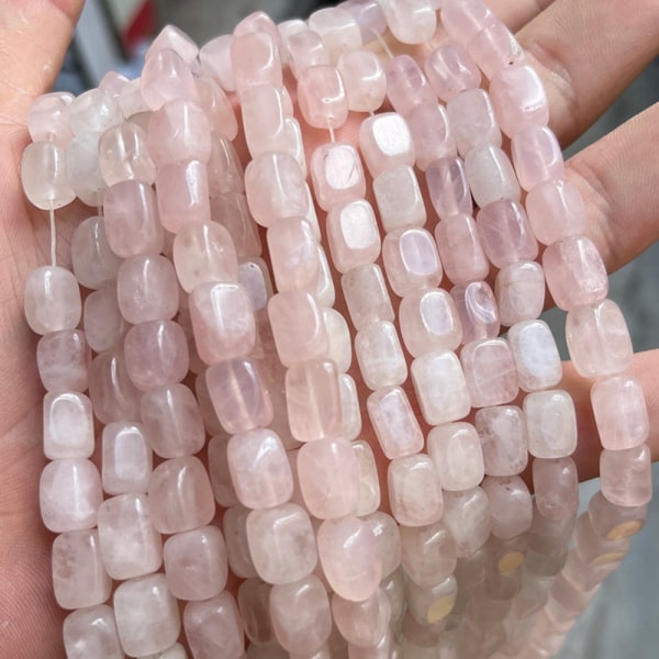 32stk Cuboid Stone Beads Charm Sylinder Form Løse Perler Små