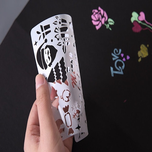20 kpl Graffiti Hollow Template Explosion Box Theme ALFANUMERIC Alphanumeric